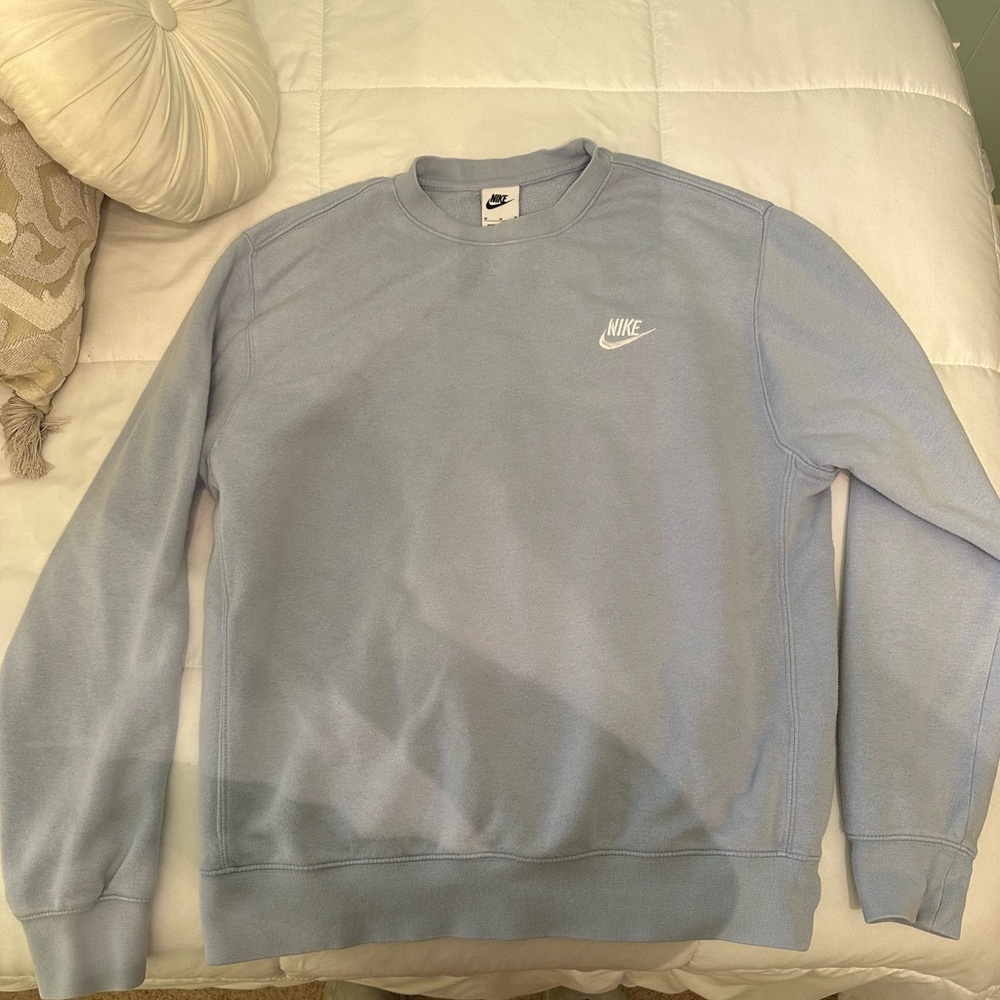 super comfy nike light blue crewneck!